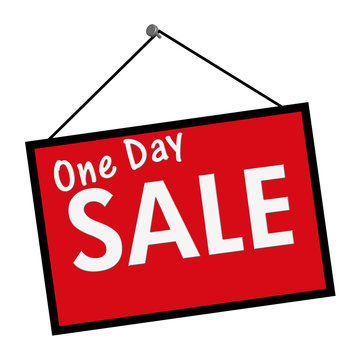 One Day Sale Sign
