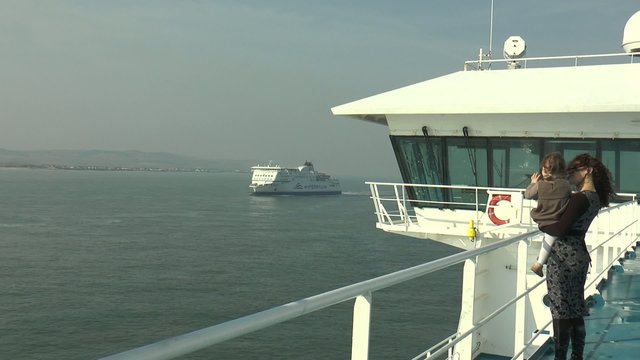 travers&eacute;e de la manche en ferry