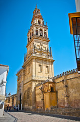 Fototapeta na wymiar Dzwonnica Mezquita (meczet) i Katedra, Cordoba, Hiszpania.