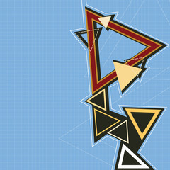 abstract retro triangle background design
