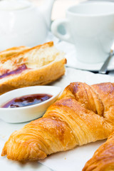 coffee and croissants