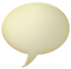 3d white speech bubble illustration