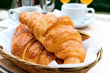 coffee and croissants