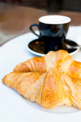 coffee and croissants