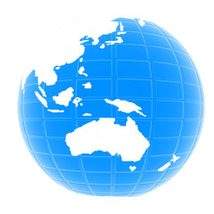 Earth Isolated on white background