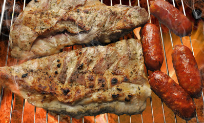 Parrillada de carnes.