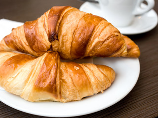 coffee and croissants
