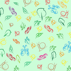 Obraz premium Delicate green summer texture.