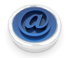 3d button email Internet push