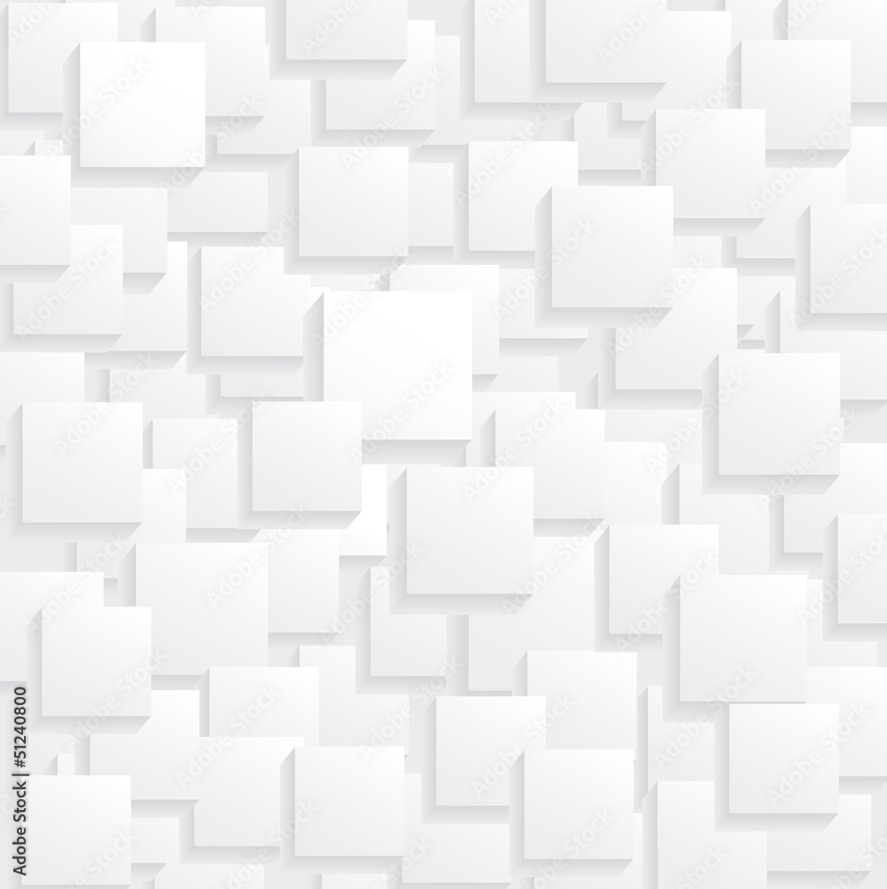 Poster white squares on square background with drop