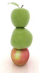 Spa still life from apples