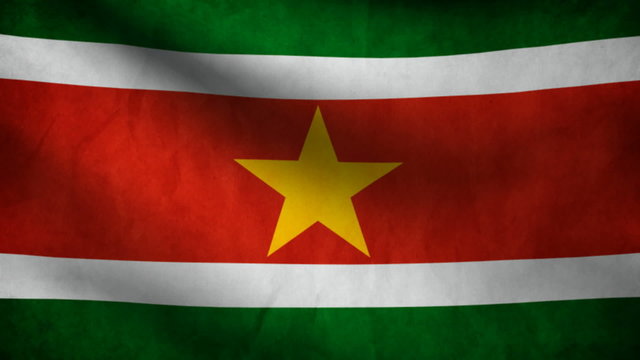 Surinam flag.