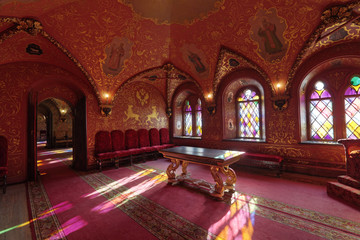 Fototapeta na wymiar Great Kremlin Palace, Terem Palace, the cross chamber