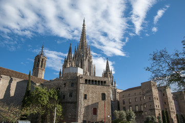 Fototapeta premium La Catedral del Mar in Barcelona