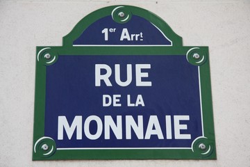 Rue de la Monnaie - obrazy, fototapety, plakaty