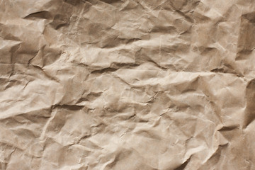 wrinkled brown paper
