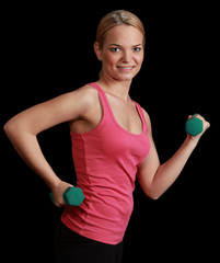 Woman with Dumbbells