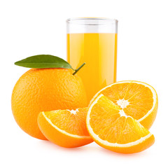 orange juice with oranges
