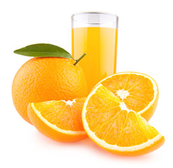 orange juice with oranges
