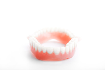 Fototapeta premium dental jaw isolated on white background