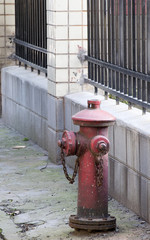 Fototapeta na wymiar old fireplug