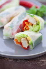Rice paper rolls