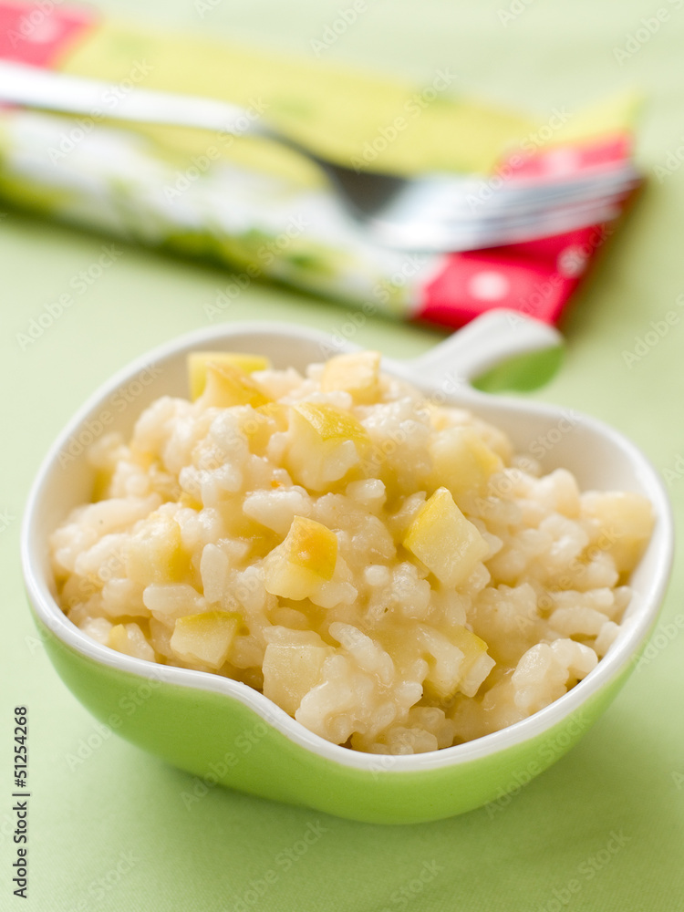 Poster Risotto with apple