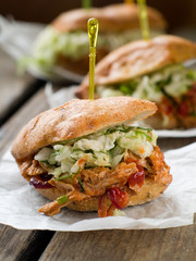 Pulled pork sandwich