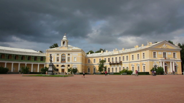 Grand palace in Pavlovsk park Saint-Petersburg Russia