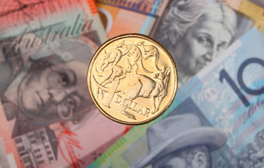 Australian dollar coin and bank notes