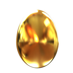 Big golden easter egg