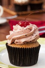 Cupcake with coffee