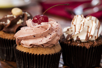 Cupcake with coffee