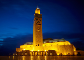 Fototapeta na wymiar Meczet Hassana II w Casablance, Maroko Afryka