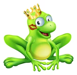 Poster Monde magique dessin animé prince grenouille