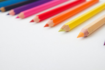 Set of colored pencils