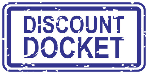 Discount Docket Rubber Stamp