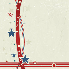 USA patriotic background in red, blue and off white.