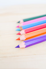 Set of color pencils