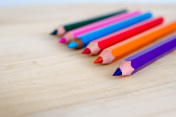 Obraz premium Set of color pencils
