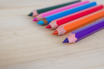 Set of color pencils