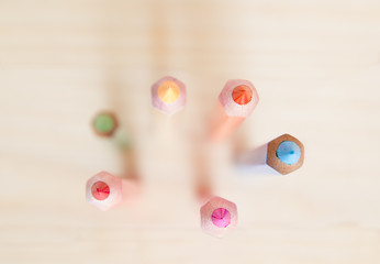 Set of color pencils