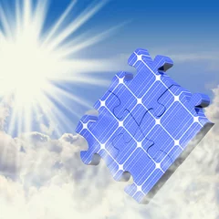 Fotobehang Solar Puzzle Wolken © markus dehlzeit