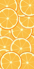 Fresh juicy orange pattern background