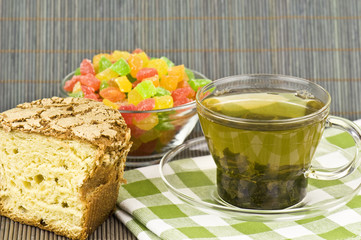 tea and sweet pastries