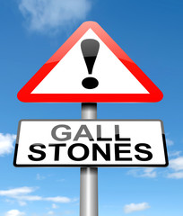 Gall stones concept.