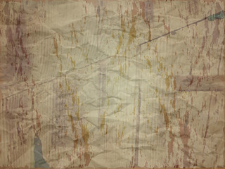 Fototapeta na wymiar Creased paper with stain effect in dark shade