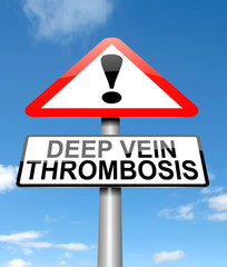 Deep vein thrombosis concept.
