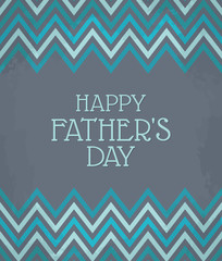 Chevron Pattern Father's Day Card