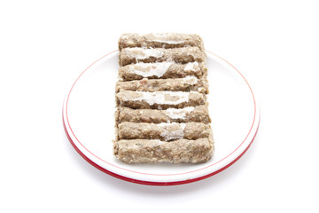 Kofta aus Rindfleisch auf Teller